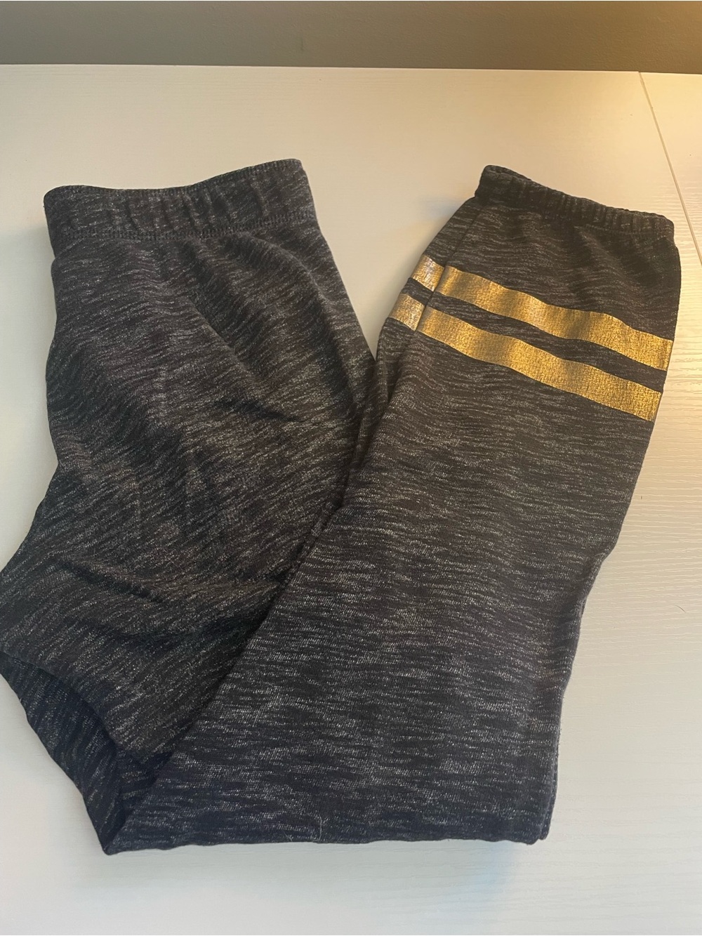 Girls Danskin now varsity stripe sweatpants